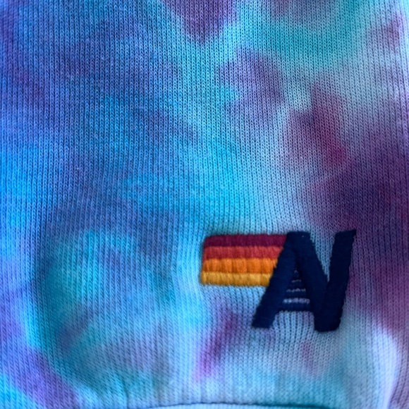 🫟Aviator Nation Hand Tie-Dyed Crew Sweatshirt Magenta 
limited edition Size:M - Picture 4 of 15